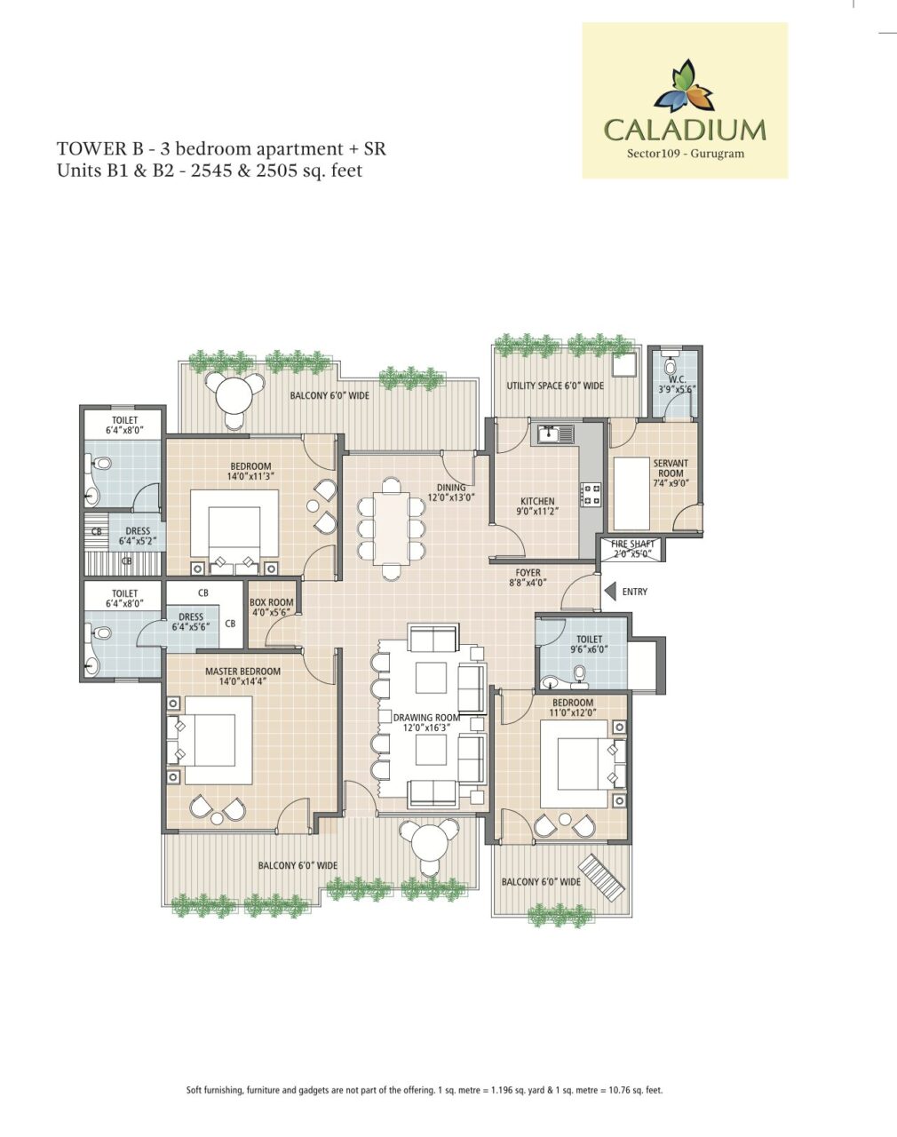 SBTL Caladium Floor Plans